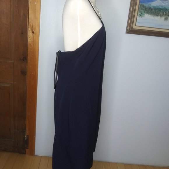 NWOT Karl Lagerfeld Paris dress faux pearl collar size 12 - Picture 5 of 16